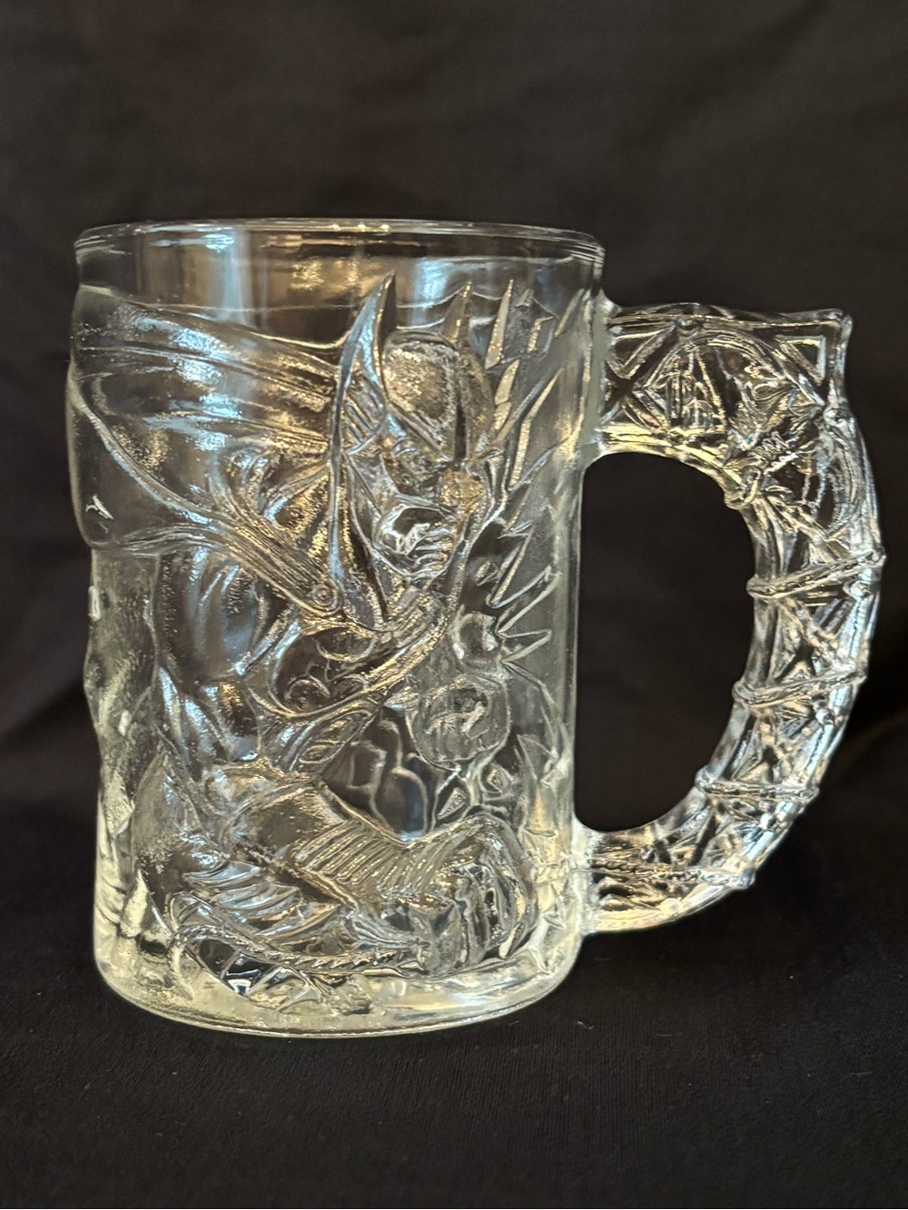 Vintage 1995 McDonalds Batman Forever Glass Mug Cup Lot Batman & The Riddler